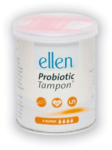 Ellen 8 Probiotische Tampons Super