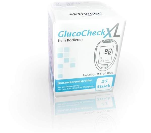 Glucocheck Xl 25 Blutzuckerteststreifen