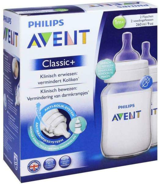 Avent Klassik+ Flasche 260 ml 2er Pack