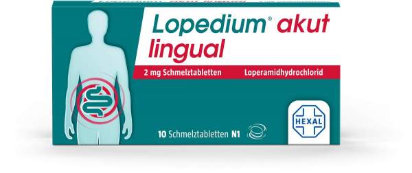 Lopedium akut lingual 2 mg Schmelztabletten 10 Stück