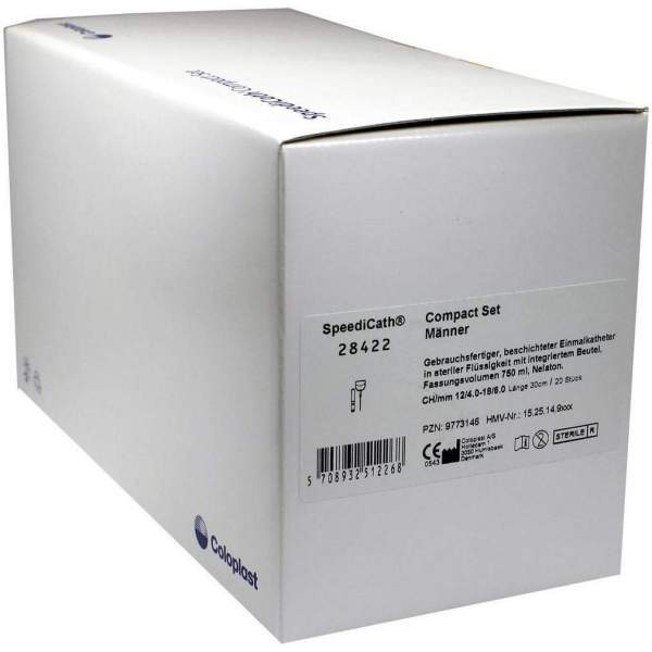 Speedicath Compact Set Nelaton Ch 12 Männer 20 Stück