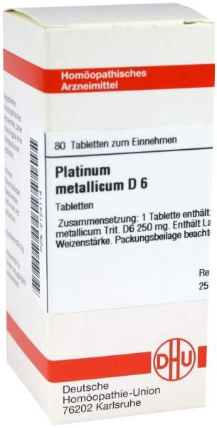 Platinum Metallicum D 6 Dhu 80 Tabletten