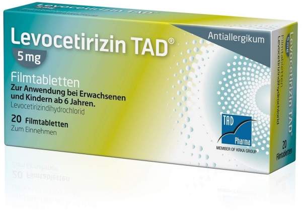 Levocetirizin Tad 5 mg 20 Filmtabletten