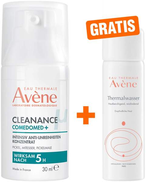Avene Cleanance Comedomed Anti - Unreinheiten Konzentrat 30 ml + gratis Thermalwasser Spray 50 ml