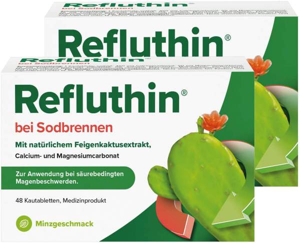 Refluthin Kautabletten Minzgeschmack 2 x 48 Stück