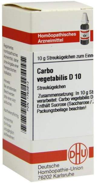 Carbo Vegetabilis D 10 Globuli