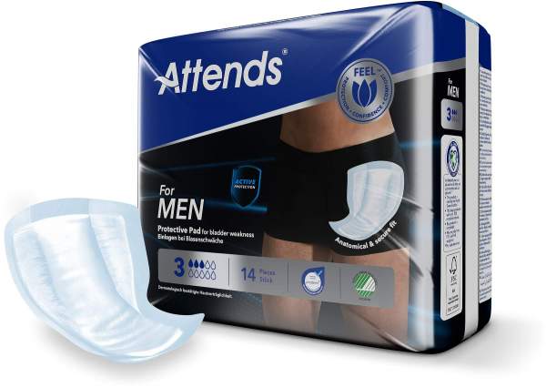 Attends For Men 3 Protective Pad
