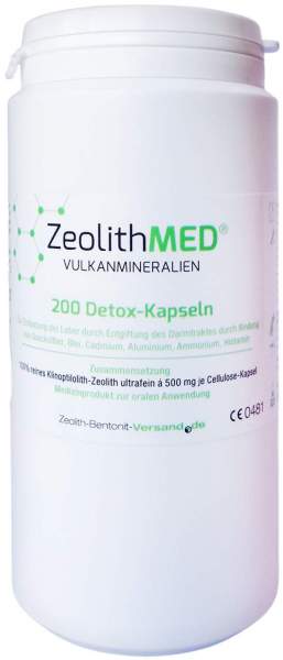 Zeolith Med 200 Detox-Kapseln 200 Stück