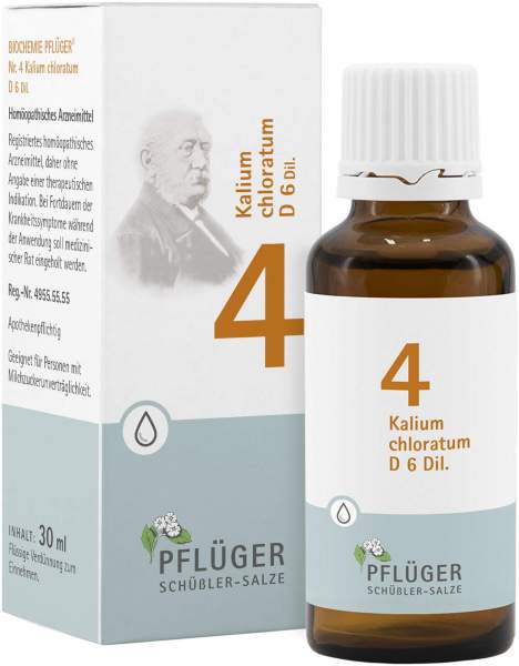 Biochemie Pflüger 4 Kalium Chloratum D6 30 ml Tropfen
