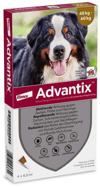 Advantix Spot-On Hund 40-60 kg 4 x 6 ml Lösung