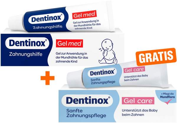 Dentinox Gel med Zahnungshilfe 10g + gratis Dentinox Gel Care 10 g