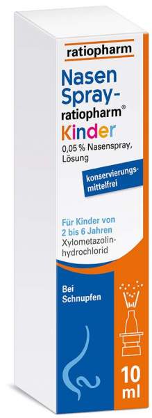 Nasenspray-ratiopharm Kinder konservierungsmittelfrei 10 ml