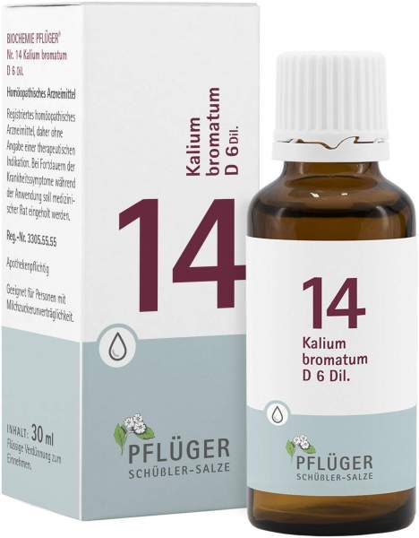 Biochemie Pflüger 14 Kalium Bromatum D6 30 ml Tropfen