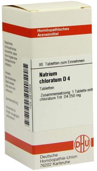 Natrium Chloratum D 4 80 Tabletten