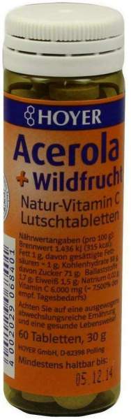 Acerola und Wildfrucht Vitamin C Lutschtabletten