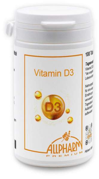 Vitamin D3 1000 I.E. Allpharm Premium Tabletten 100 Stück