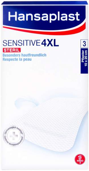 Hansaplast Sensitive XXXXL Pflaster 10 x 20 cm 3 Pflaster