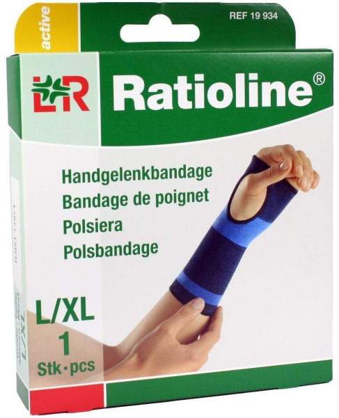 Ratioline Active Handgelenkbandage Größe L-XL 1 Stück