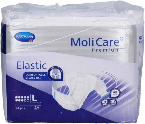 Molicare Premium Elastic Slip 9 Tropfen Gr.L 3 X 24 Stück