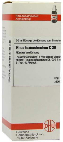 Dhu Rhus Toxicodendron C30 50 ml Dilution