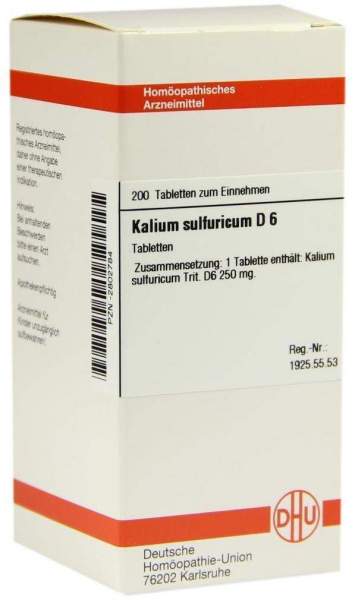 Kalium Sulfuricum D6 Dhu 200 Tabletten