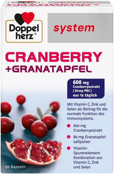 Doppelherz System Cranberry + Granatapfel 60 Kapseln