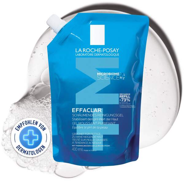 La Roche Posay Effaclar schäumendes Reinigungsgel Nachfüllpack 400 ml Gel