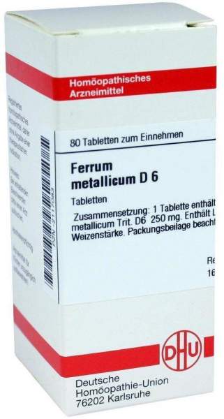 Ferrum Metallicum D 6 80 Tabletten