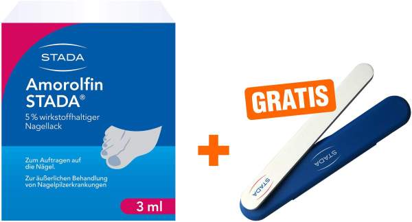 Amorolfin Stada 5% Nagelack 3 ml + gratis Nagelpfeile