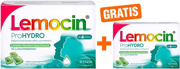 Lemocin ProHydro 50 Lutschtabletten + gratis 20 Lutschtabletten