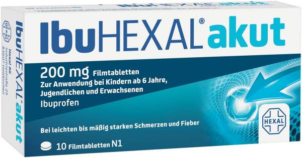 Ibuhexal Akut 200 mg 10 Filmtabletten