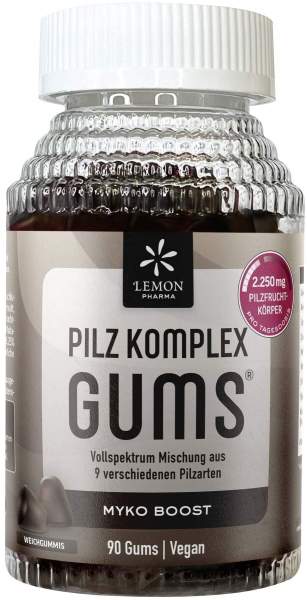 Lemon Pharma PILZ KOMPLEX GUMS Himbeergeschmack 90 Stück