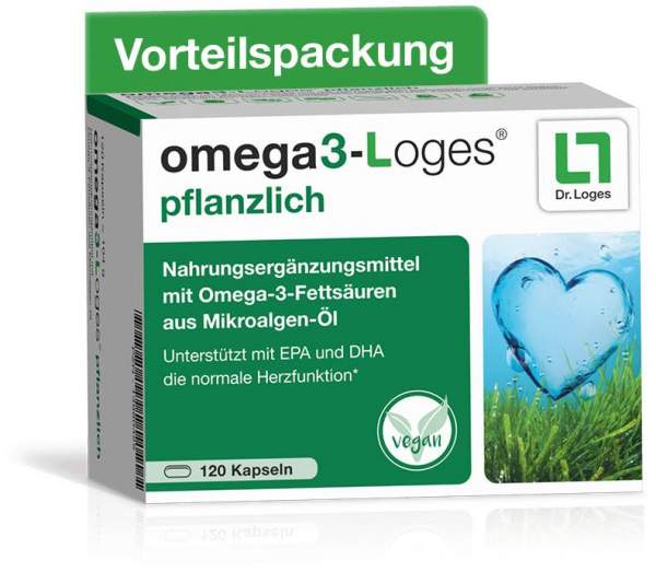 Omega3-Loges Pflanzlich 120 Kapseln