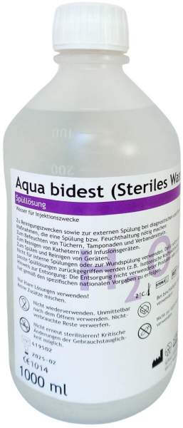 Aqua Bidest Spüllösung 6 X 1 L