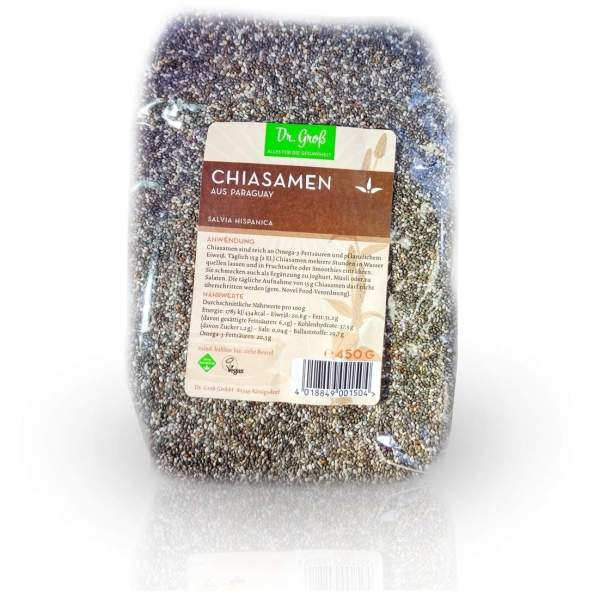 Chia Samen Kerne 450 G Kerne