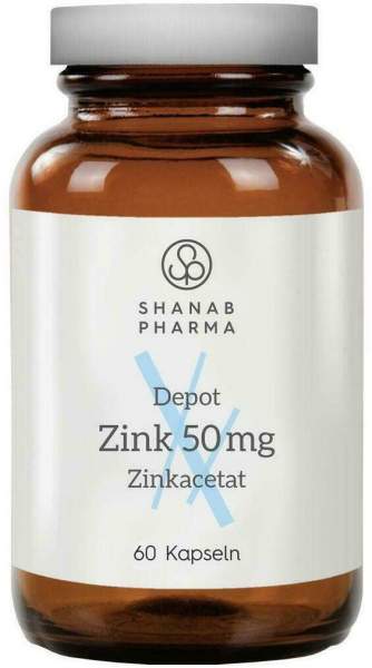 Zink 50 mg Zinkacetat Depot Kapseln Shanab