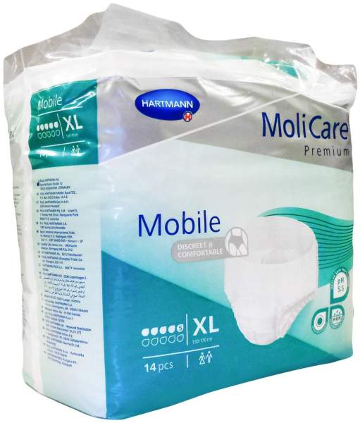 Molicare Premium Mobile 5 Tropfen Gr. Xl 14 Pants