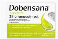 Dobensana Zuckerfrei Zitronengeschmack 1,2 mg & 0,6 mg 24 Lutschtabletten