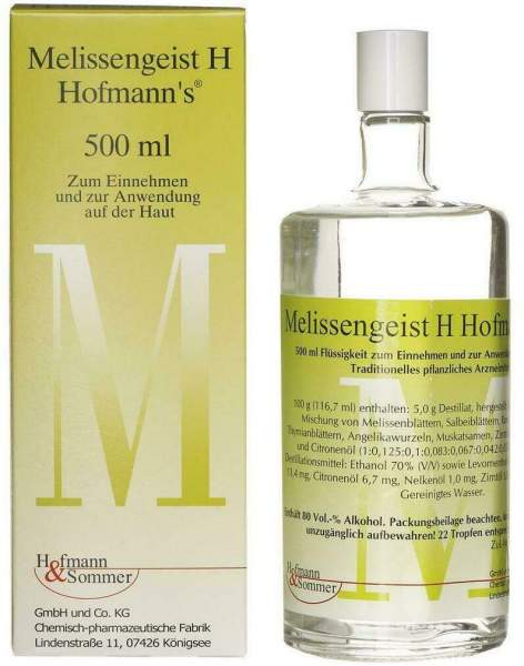 Melissengeist H Hofmanns Tropfen 500 ml Tropfen