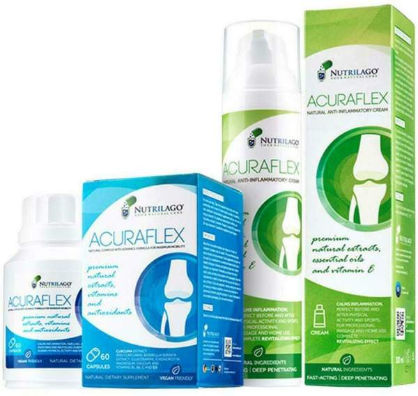 Acuraflex Komplett 60 Kps.+100ml Cr.Nutrilago Kpg.