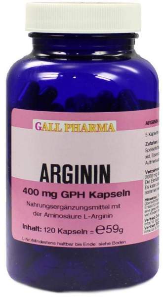 Arginin 400 mg Gph 120 Kapseln