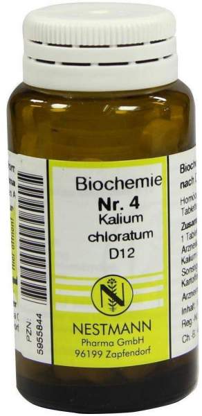 Biochemie Nestmann 4 Kalium Chloratum D12 100 Tabletten