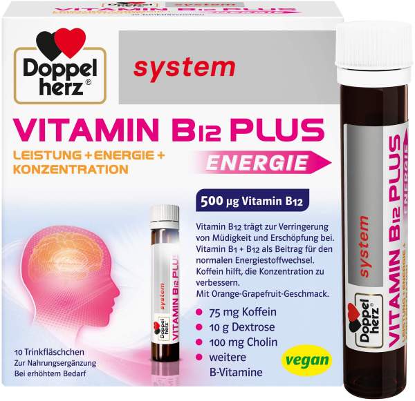 Doppelherz System Vitamin B12 Plus Trinkampullen 10 X 25 ml