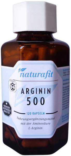 Naturafit Arginin 500 120 Kapseln