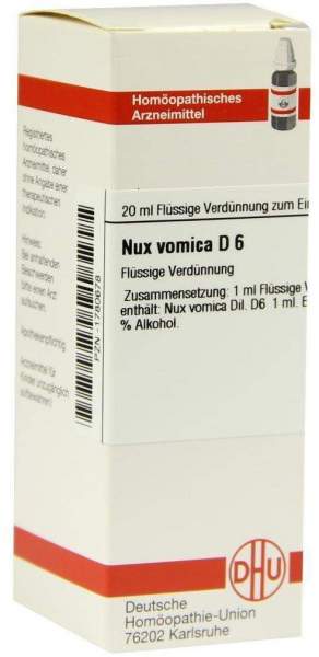 Dhu Nux Vomica D6 20 ml Dilution