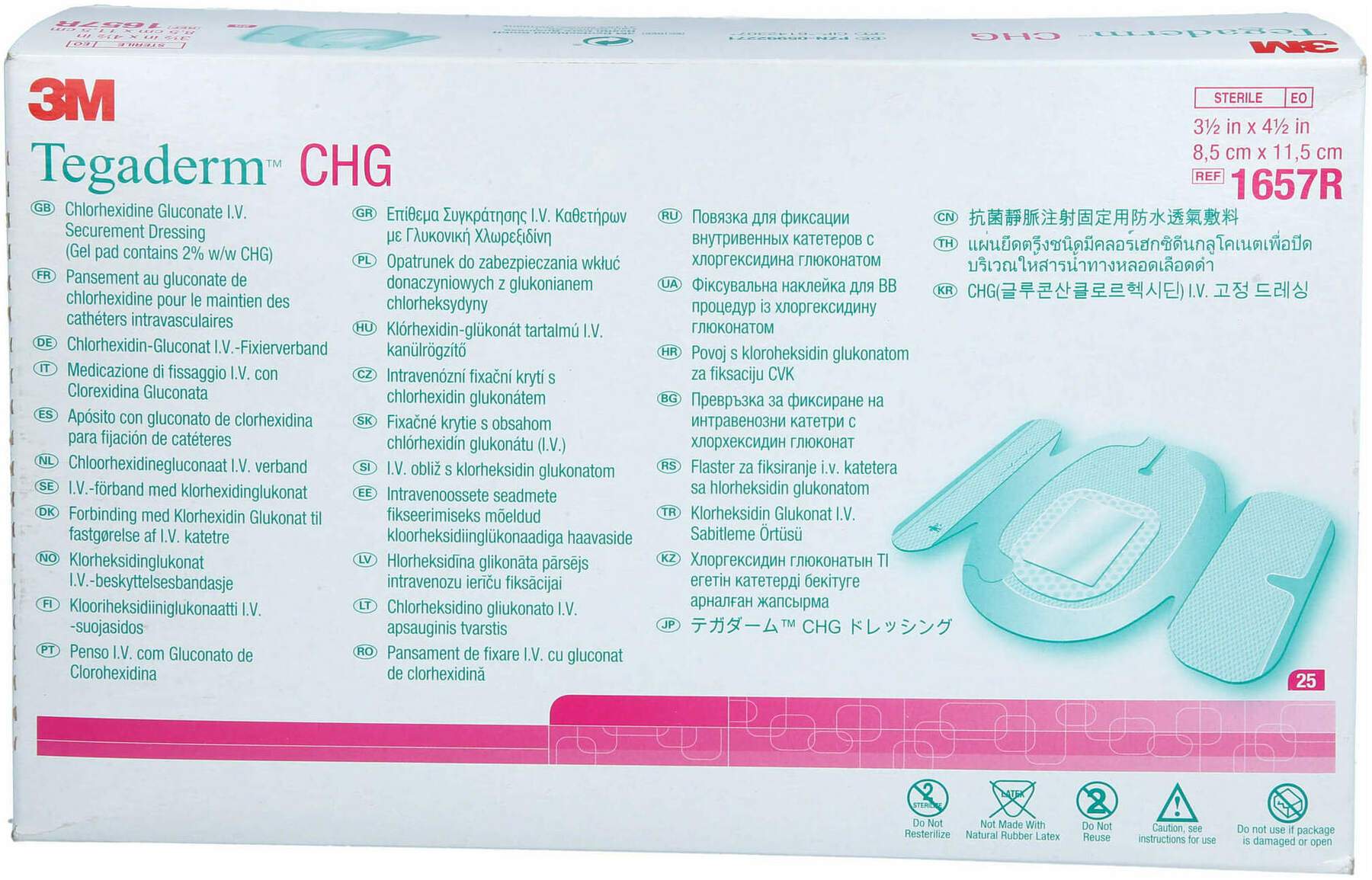 Tegaderm Chg 3m Iv Fixierverband 8,5 X 11,5 cm 1657r kaufen ...