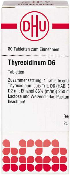 Dhu Thyreoidinum D6 80 Tabletten