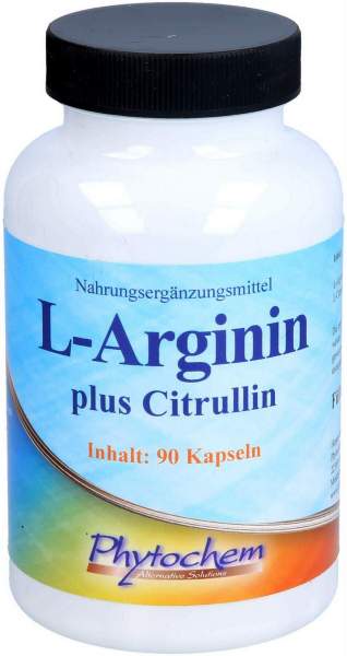 L-Arginin Plus Citrullin Hochdosiert 90 Kapseln