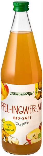 Apfel Ingwer Mix Bio-Saft Schoenenberger 750 ml