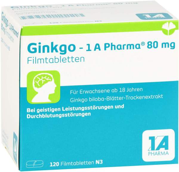 Ginkgo-1a Pharma 80 mg Filmtabletten